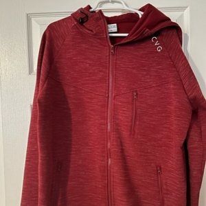 Red Rest Day Full Zip Hoodie Constantly Varied Gear CVG size XL